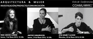 El coamu muestra a travs del ciclo de conferencias arquitectura y mujer, tres visiones de la profesion ligadas a la investigacin, al proyecto y a la comunicacin