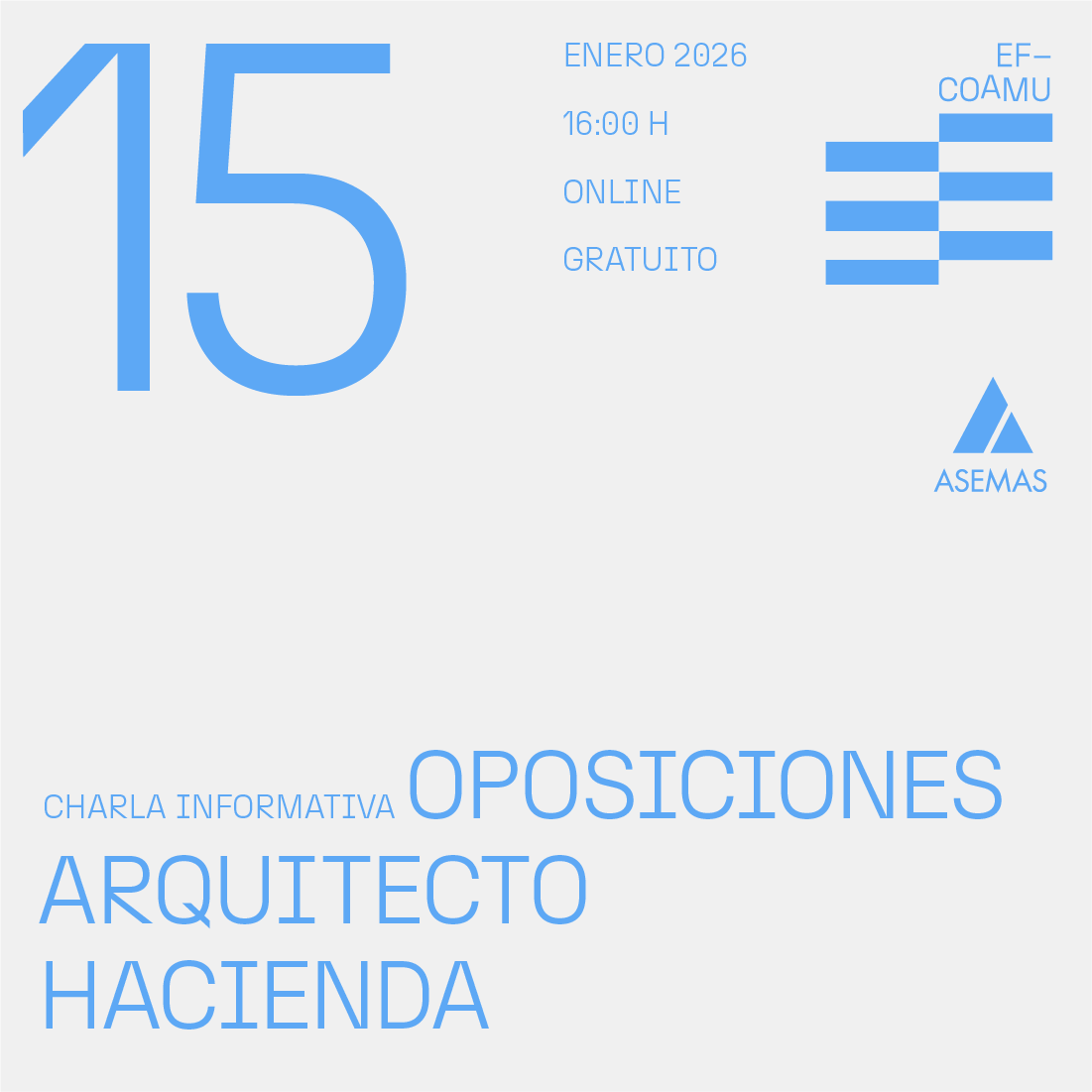 CHARLA INFORMATIVA OPOSICIONES ARQUITECTO DE HACIENDA 