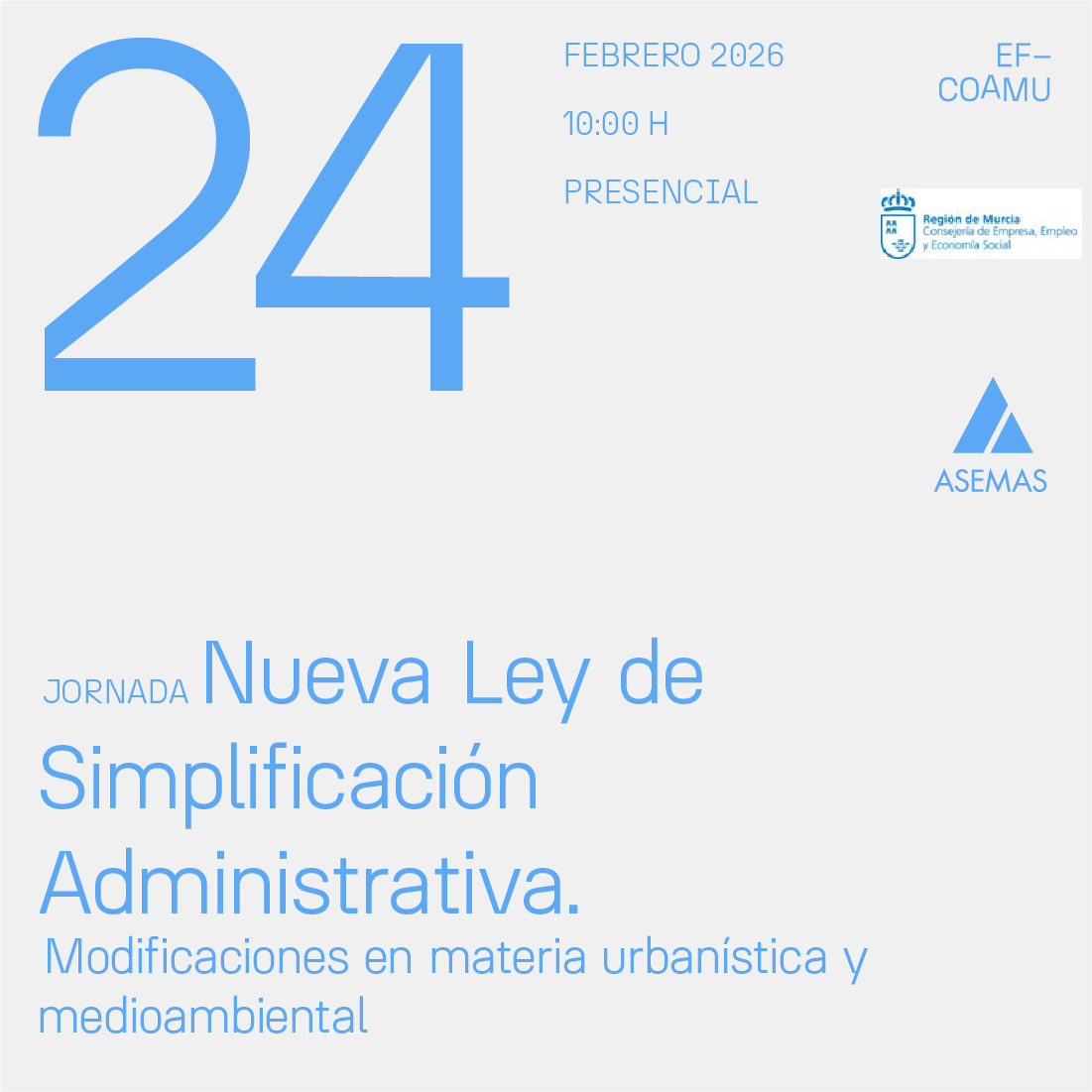 JORNADA NUEVA LEY DE SIMPLIFICACI�N ADMINISTRATIVA.  MODIFICACIONES EN  MATERIA URBAN�STICA Y MEDIOAMBIENTAL 