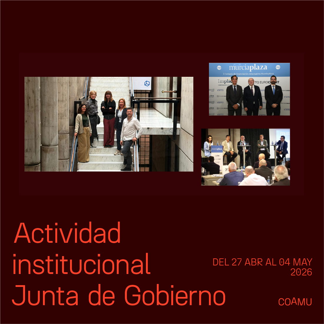 Actividad institucional junta de gobierno 28 de abril al 04 de mayo 2026