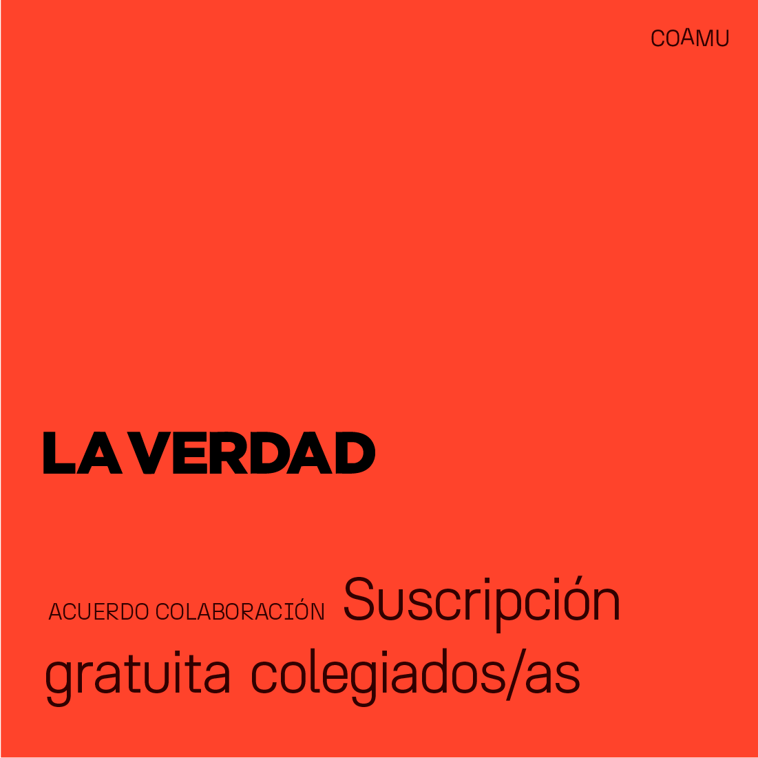 SUSCRIPCI�N GRATUITA COLEGIADOS/AS DIARIO LA VERDAD