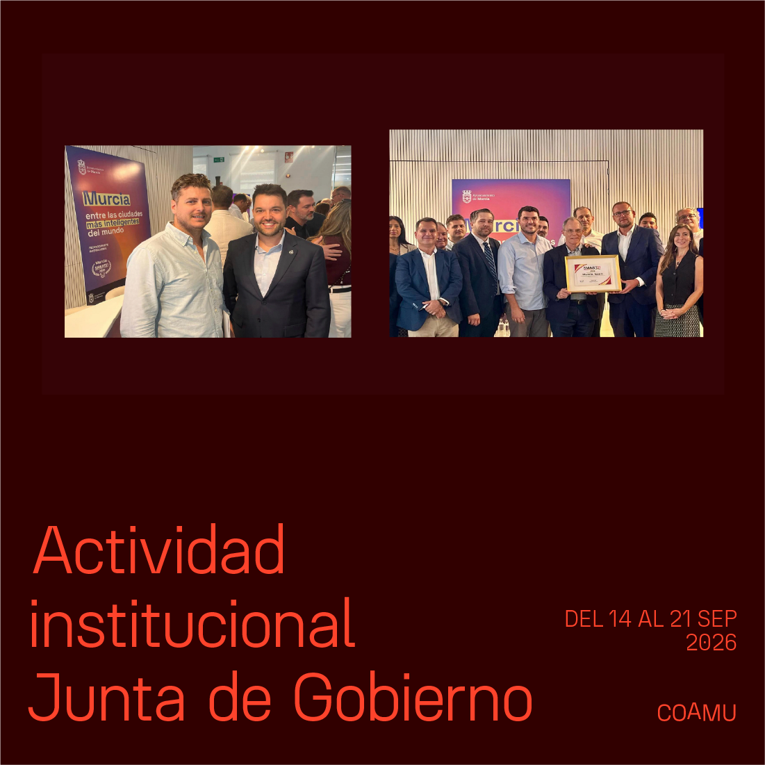 ACTIVIDAD INSTITUCIONAL JUNTA DE GOBIERNO 14 AL 18 DE SEPTIEMBRE 2026