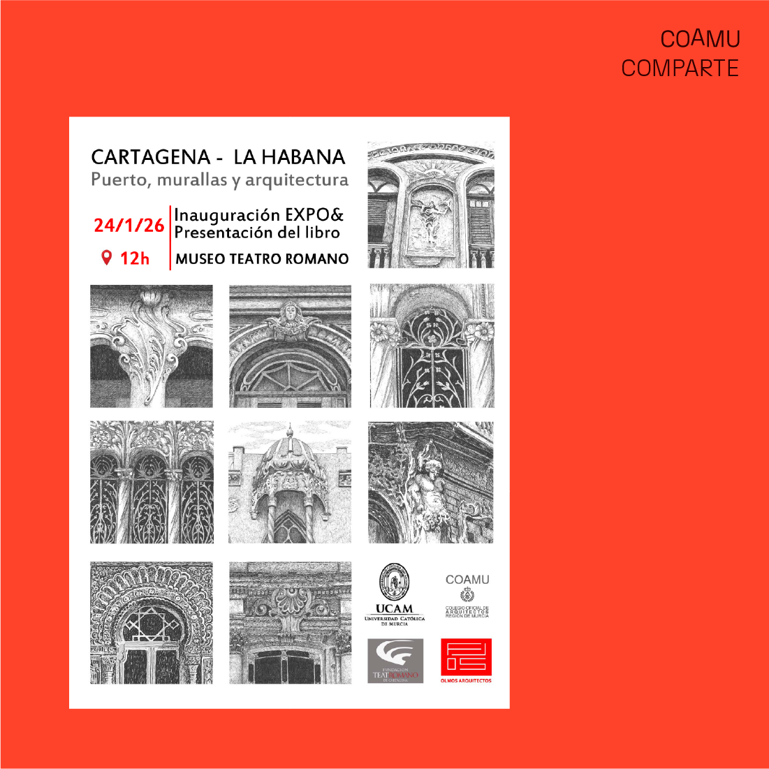 INAUGURACI�N EXPOSICI�N Y PRESENTACI�N LIBRO CARTAGENA-LA HABANA. PUERTO, MURALLAS Y ARQUITECTURA  DE JAVIER OLMOS