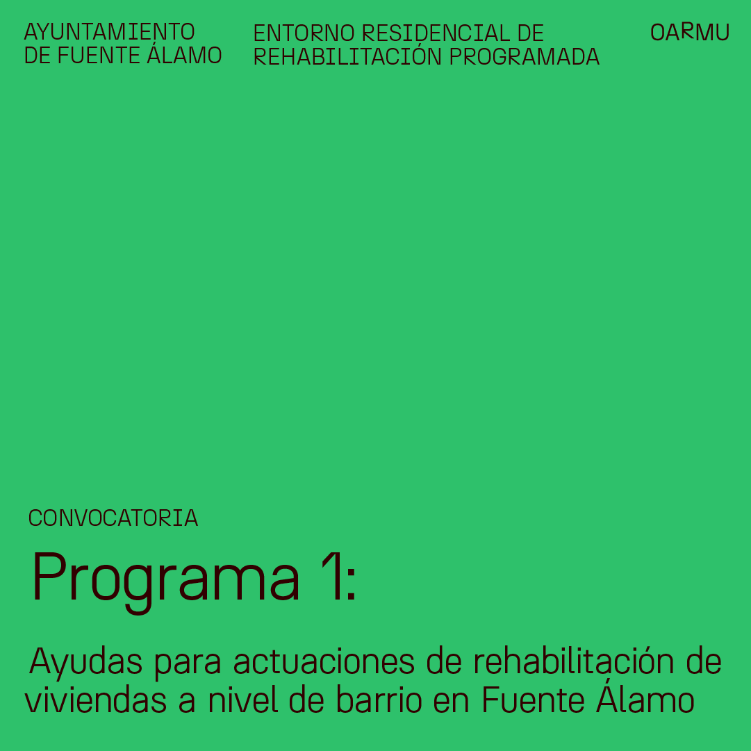 CONVOCATORIA DE AYUDAS A NIVEL DE BARRIO EN EL AYTO DE FUENTE ALAMO