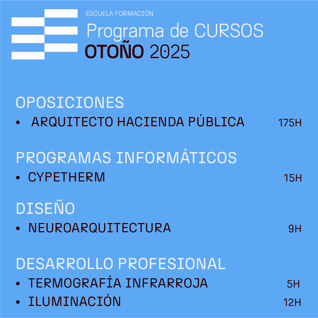 PROGRAMACIN ESCUELA DE FORMACIN OTOO 2025