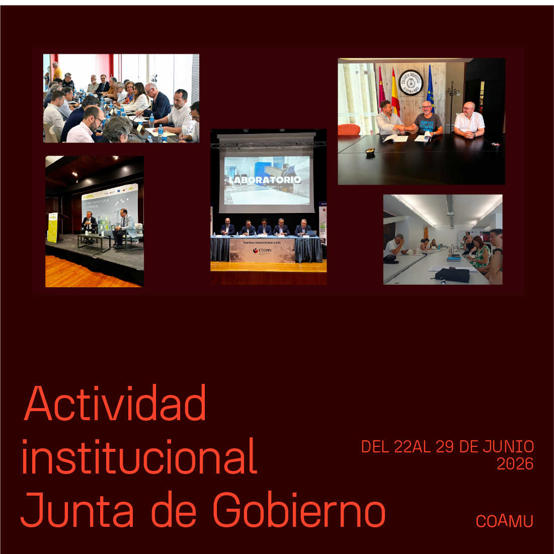Actividad institucional junta de gobierno 16 al 22 de junio 2026