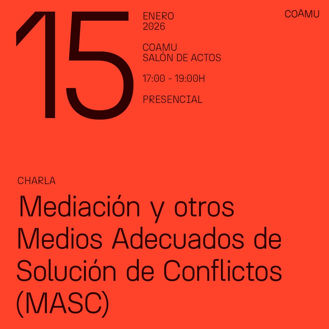 CHARLA MEDIACI�N Y OTROS MASC (MEDIOS ADECUADOS DE SOLUCI�N DE CONFLICTOS)
