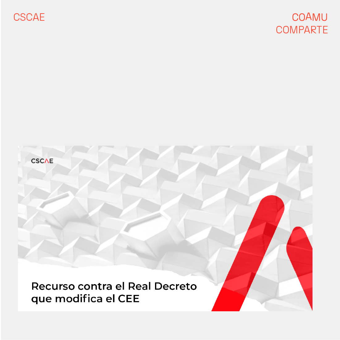 EL CSCAE RECURRIR EL REAL DECRETO QUE MODIFICA LA CERTIFICACIN ENERGTICA DE LOS EDIFICIOS EN DEFENSA DEL INTERS GENERAL
