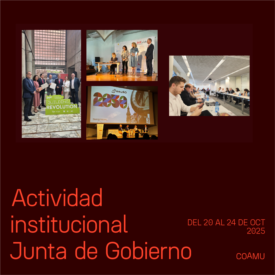 Actividad institucional junta de gobierno 20-24 octubre