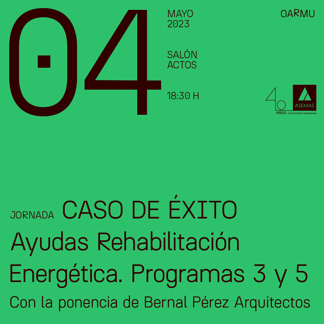 JORNADA TECNICA: CASO DE EXITO EN LA CONCESION DE AYUDAS DE REHABILITACION ENERGETICA: PROGRAMAS 3 Y 5