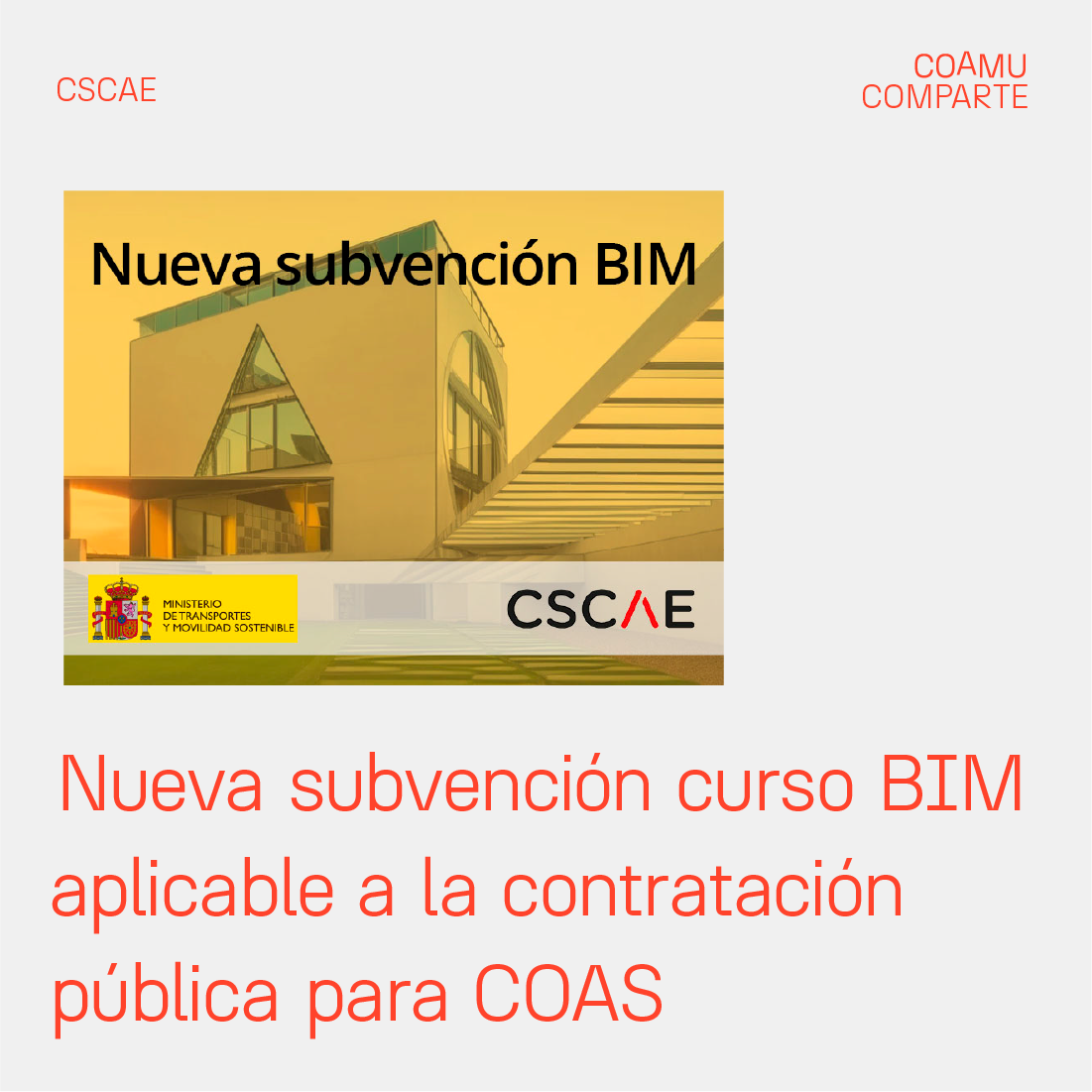 NUEVA SUBVENCI�N BIM