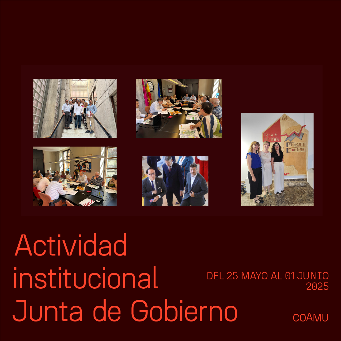 Actividad institucional junta de gobierno 26 de mayo al 01 de junio 2026