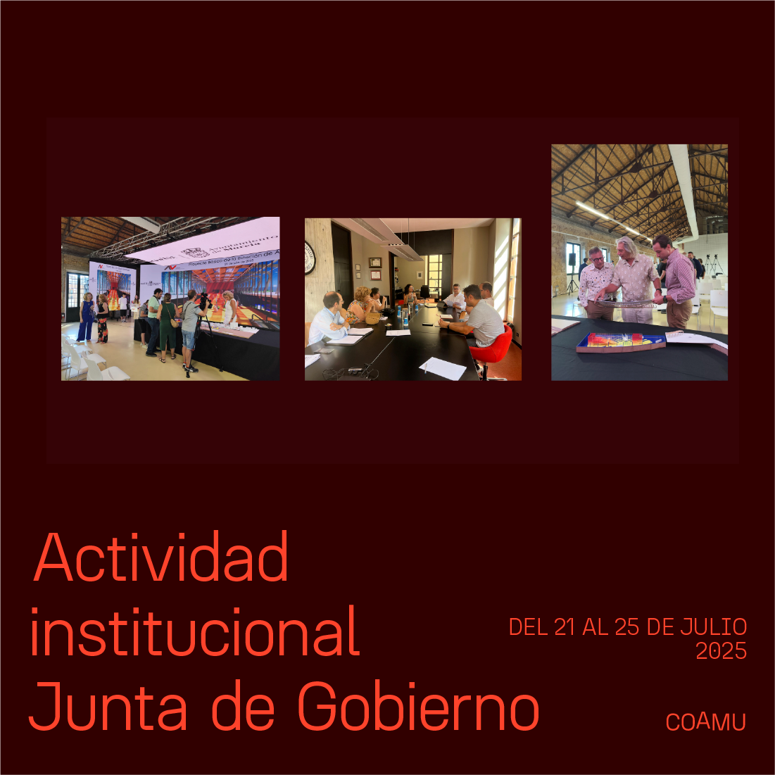 Actividad institucional junta de gobierno 21-24 de julio 2025