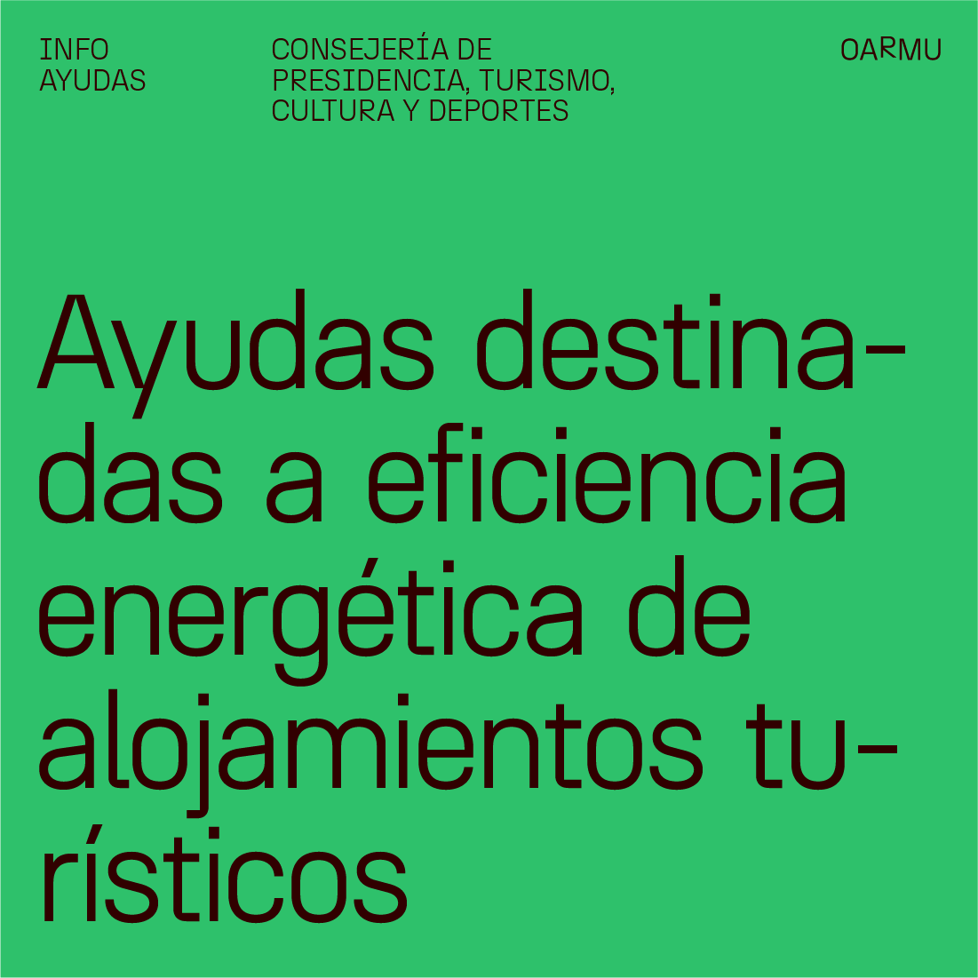 PUBLICADA CONVOCATORIA DE AYUDAS DESTINADAS A PROYECTOS DE EFICIENCIA ENERGETICA DE ALOJAMIENTOS TURISTICOS