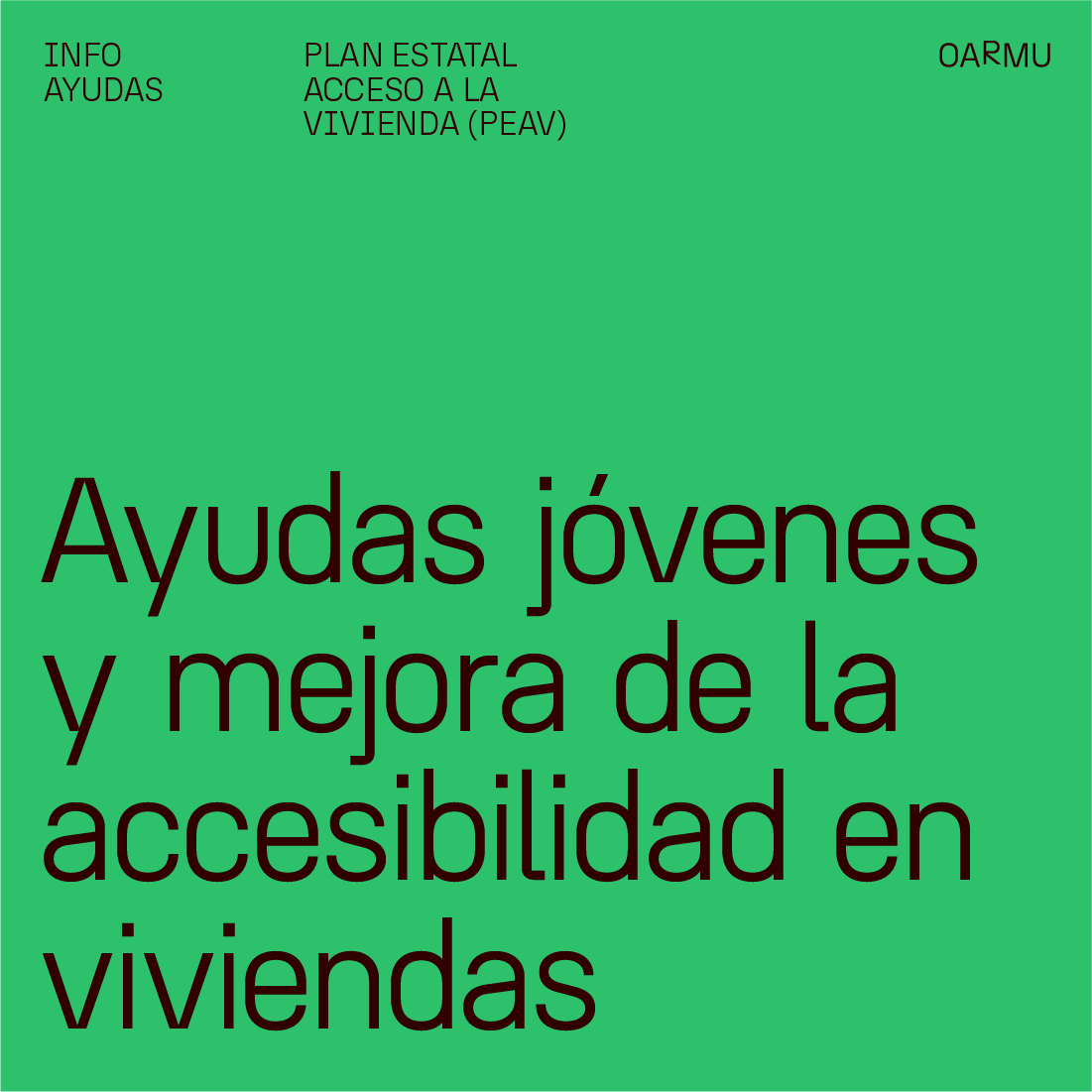 PUBLICADAS BASES REGULADORAS DE AYUDAS A LA MEJORA DE LA ACCESIBILIDAD EN VIVIENDAS