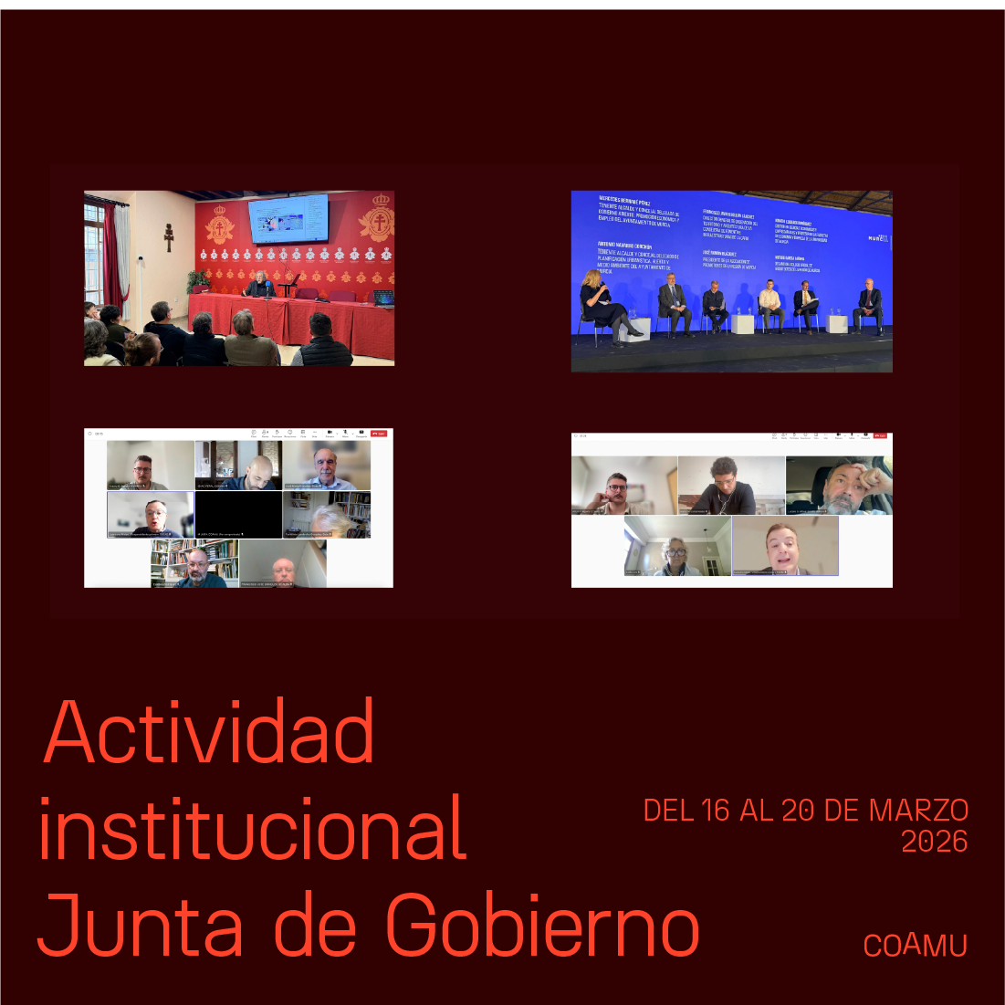 Actividad institucional junta de gobierno 16-20 mayo