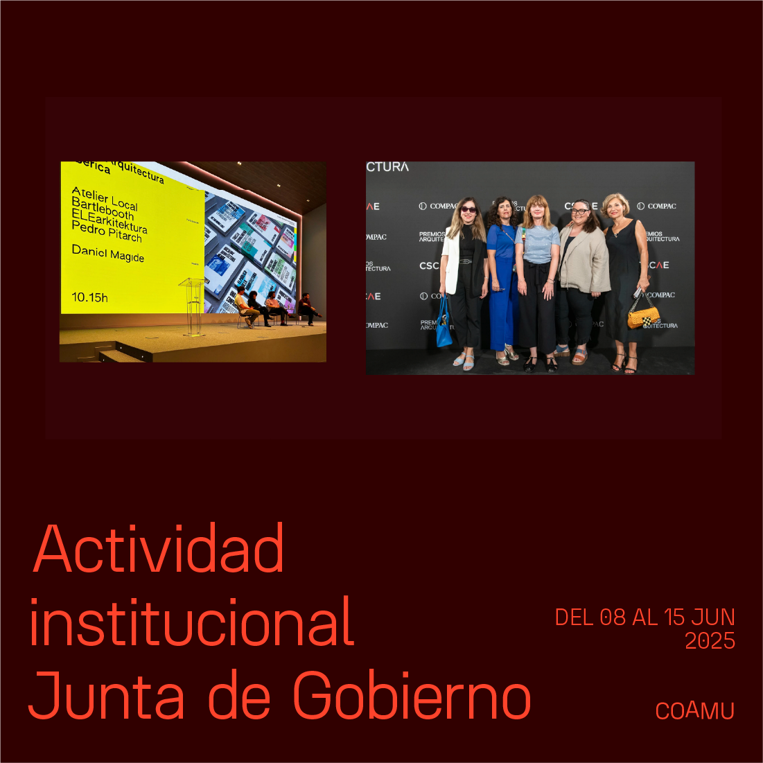 ACTIVIDAD INSTITUCIONAL JUNTA DE GOBIERNO 2 AL 8 DE JUNIO 2026