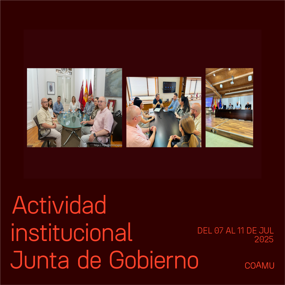ACTIVIDAD INSTITUCIONAL JUNTA DE GOBIERNO 07-11 DE  JULIO 2025
